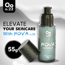 Oonse Oonse NOVA n.22 Gel Moisturiser – Hydrating AM/PM Face Moisturiser with Niacinamide & Peptides | Lightweight Gel Face Cream for All Skin Types | Fast-Absorbing Skin Care for Men & Women
