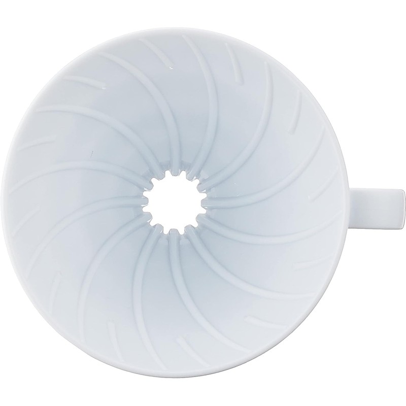 Hario VD-02W 1-Piece Plastic Coffee Plastic Dripper, White