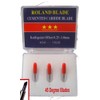 Roland 3-Pack Type Replacement Cemented Carbide Blade Set 45 Degree