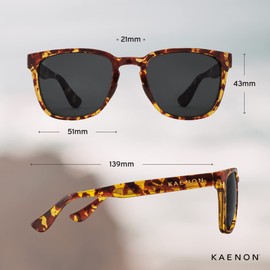 Kaenon Avalon Unisex Polarized Sunglasses, Tokyo Tortoise