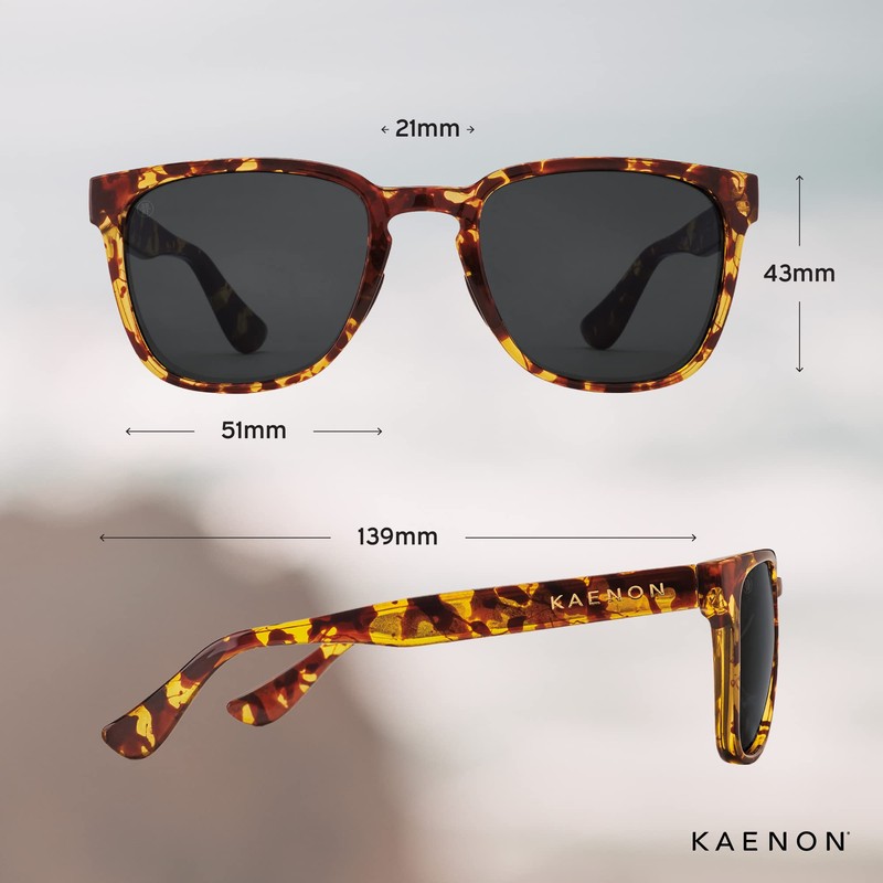 Kaenon Avalon Unisex Polarized Sunglasses, Tokyo Tortoise