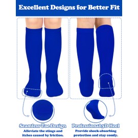 Toddler Baseball Socks Royal Blue Toddler Soccer Socks 2T-3T Kids Baseball Socks Kids Soccer Socks Blue Spirit Wear Girl