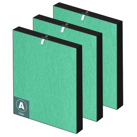 115115 HEPA Toxin Absorber Replacement Filter A for Winix Plasmawave Air Purifier C535 5300 5300-2 6300 6300-2 P300 AM90 C909 9800,H13 True HEPA Size 21 Filters,3 Pack,Green