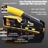 RJ45 Crimp Tool Pass Through Ethernet Crimping Tool for Cat5