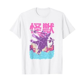 Kaiju, Vintage Japanese Anime Monster Cat Catzilla Pastel T-Shirt