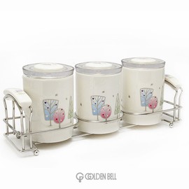 Golden Bell Ice Cream Condiment Container (Large) 3P / 골든벨 아이스크림 양념통(대) 3P