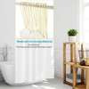 Gold Shower Curtain Hooks, 55 Inch Ball Chain Design, 12