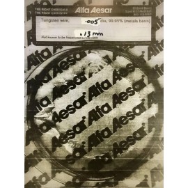 TUNGSTEN WIRE WOLFRAM WIRE .005” TUNGSTEN WIRE .13mm X 2 FEET🇺🇸99.9% PURE! GREAT FOR FILAMENT WIRE🇺🇸USA