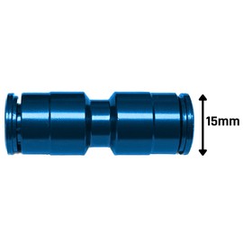 Tectonic A/C Repair Fittings | Quick Connect Air Conditioning Compression Fittings Metric Size A/C Repair Aluminum Tube Joiners 15mm | Replacement for FMSI 5909