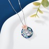 MEIDERBO Rabbit Necklace for Women 925 sterling silver Lily Flower