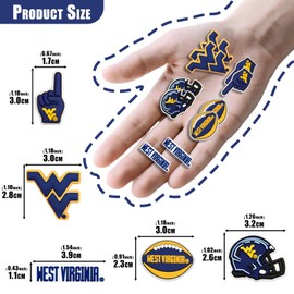 MATHARAGO 8 9 10 11 Pcs Shoe Charms for sports fans Decoration, Different Team Shoes Accessories for Boys Girls Kids Adults Women Men Party Favors Birthday Gifts(JNYDXD-10p-016)