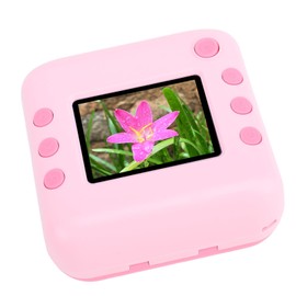 Kids Camera, 48MP 1080P Instant Print Digital Camera, Digital Selfie Camera with 2.4 Inch IPS Screen, Instant Camera or Birthday, Christmas, Holiday (Pink)