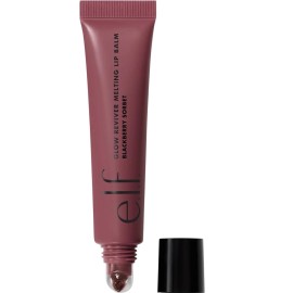 e.l.f. Cosmetics elf Glow Reviver Melting Lip Balm, Tinted Lip Balm, Vegan, Blackberry Sorbet