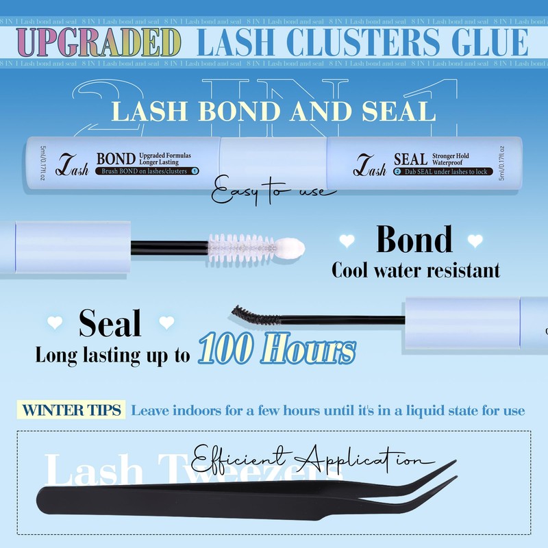 CORUSCATE Spiky Lash Clusters Kit 120D Volume Cluster Eyelash Extensions