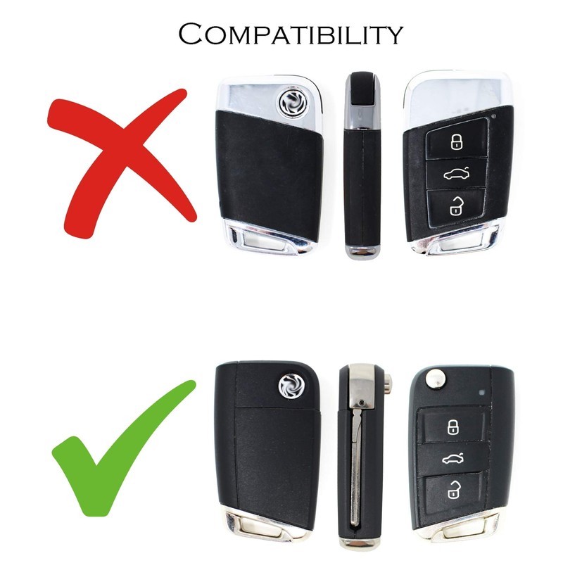 Finest Folia Car Key Case for 3-Button Car Key TPU