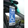 MirorTag Gold - Handicap Placard Holder by JL Safety. A