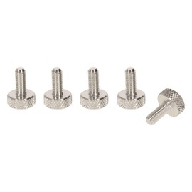 PrecisionGeek - Aluminium M5 x 10mm Flat Knurled Thumb Screws (Set of 5 screws)