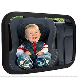 Shynerk Baby Car Mirror, Rear Facing Car Seat Mirror Safety for Infant Newborn, Baby Mirror with Wide Rearview & 360° Rotation, Shatterproof & Easy Assembled Crash Tested