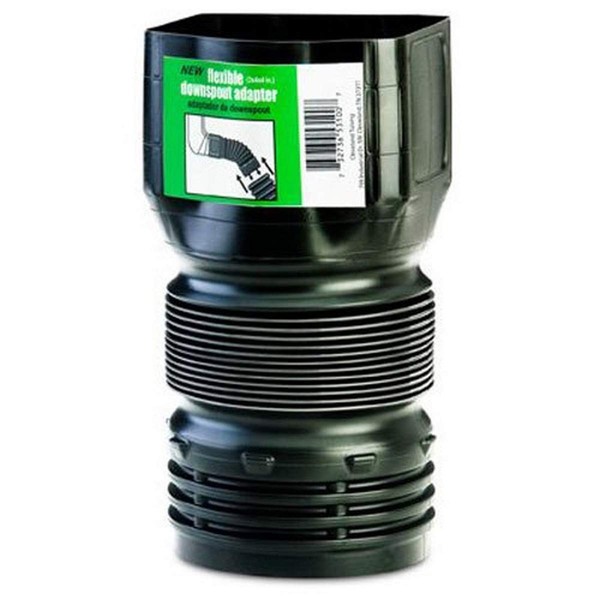 Flex-Drain Flex-Drain ADP53102 Downspout Adaptor, Landscaping Drain Pipe Adapter 3