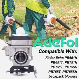 WYK-192 Carburetor for Echo PB-755 PB-755H PB-755T PB-755SH PB-755ST PB-751 PB-751H Fit Shindaiwa EB-633RT Blower with Air Fuel Fil-ter Spark Plug Replace A021000810, A021000811, WYK192