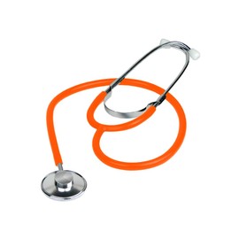 Dixie EMS Single Head Lightweight Stethoscope, Latex Free for Doctors, Nurses, Students, Medical and Home Use - Orange