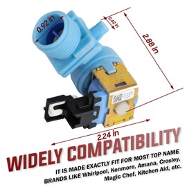 W10327250 W10327249 Dishwasher Water Inlet Valve by Seentech - Compatible with Whirlpool, Kenmore, Kitchen Aid – Replaces WPW10327249 W10316814 W11130744 W10195047 W10648041 W10872255