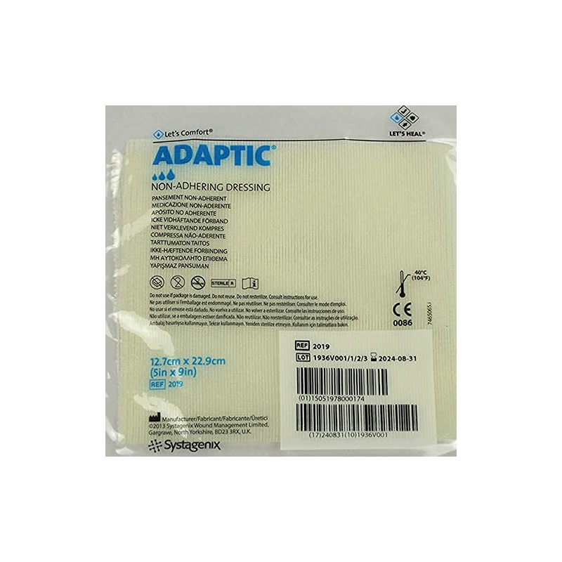 ADAPTIC Non-adhering Dressing 5" x 9" Box: 12 (1)