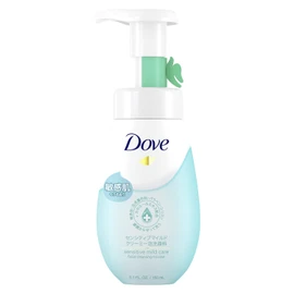 Dove Sensitive Mild Creamy Foaming Facial Cleanser, Additive-free, Sensitive Skin Body, 5.3 fl oz (150 ml)