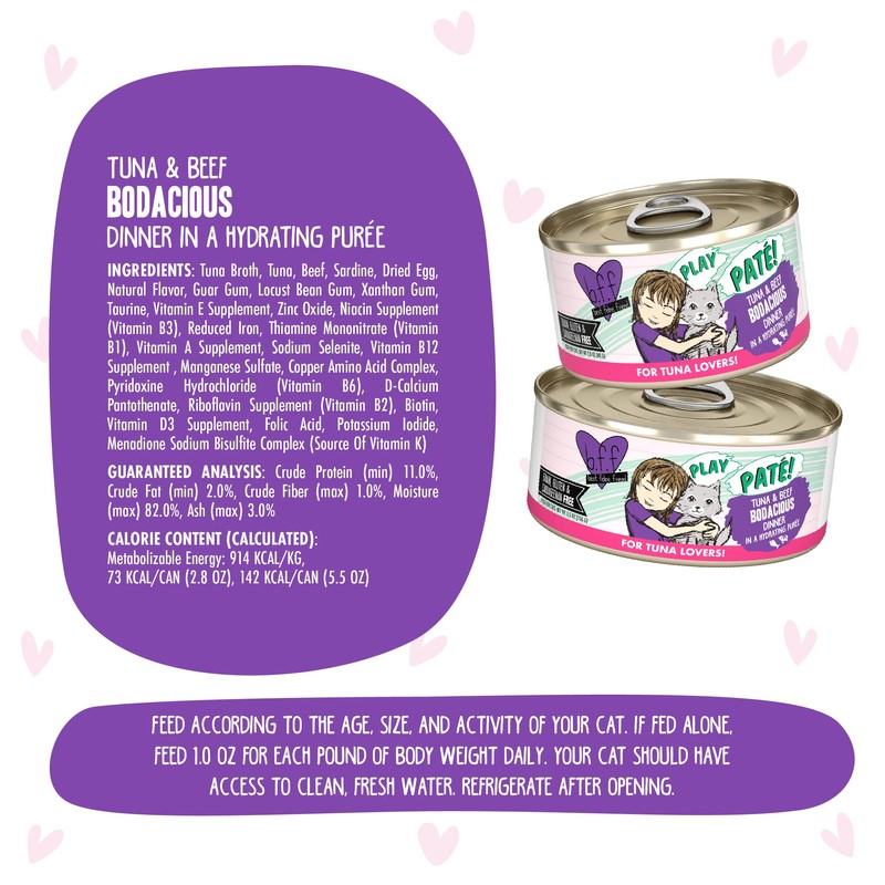 Weruva B.F.F. PLAY - Best Feline Friend Paté Lovers, Aw
