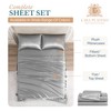 Casa Platino Satin Bed Sheets Set Full Size - 4