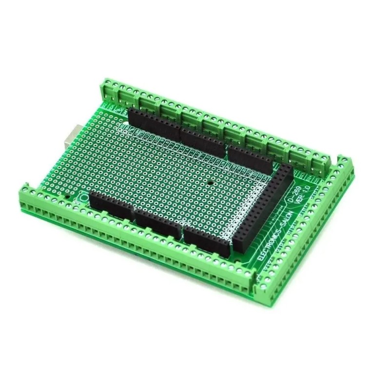 Practinet Arduino Mega 2560 Screw Shield Clemas Terminal PCB FR-4