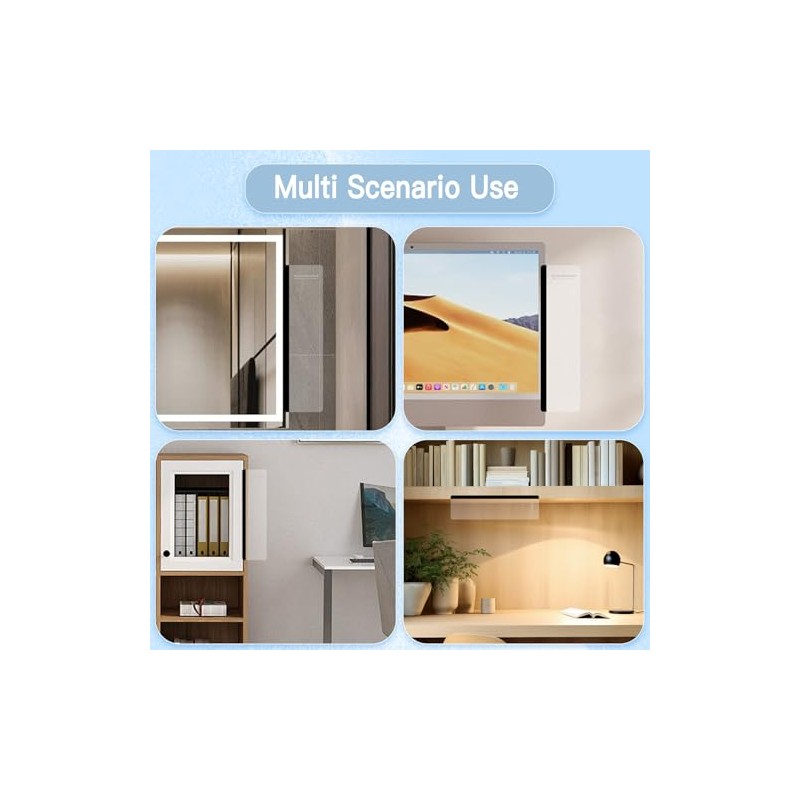 2PCS Monitor Memo Board, Acrylic Sticky Note for Computer Screens,Transparent