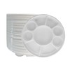 Pooja Bazar 9 Compartment White Disposable Party Thali Plates (White,