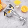 Orange Pomegranate Lemon Squeezer,Manual Citrus Press,Ergonomic Handles Hand Press Bar(Silver)