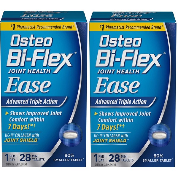 Osteo Bi-Flex® Ease Advanced Triple Action, 28 Mini Tablets (Pack of 2)
