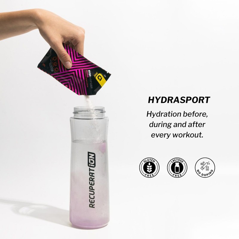 RECUPERATION Strawberry Hypotonic Drink Powder, Electrolytes, 2x20 Sachets