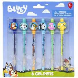 Innovative Designs Bluey Color Gel Pen Set, Pack of 6