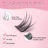 Lash Clusters 100PCS Cluster Lashes Wispy Fluffy D Curl Super
