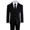 Black n Bianco Boys Formal Black Suit with Shirt and