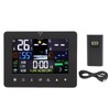 Weather Clock Humidity Temperature Sensor Meter Thermometer for Home Office