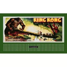 HO 1 1/2" x 3" BILLBOARD SIGN GLOSSY INSERT KING KONG