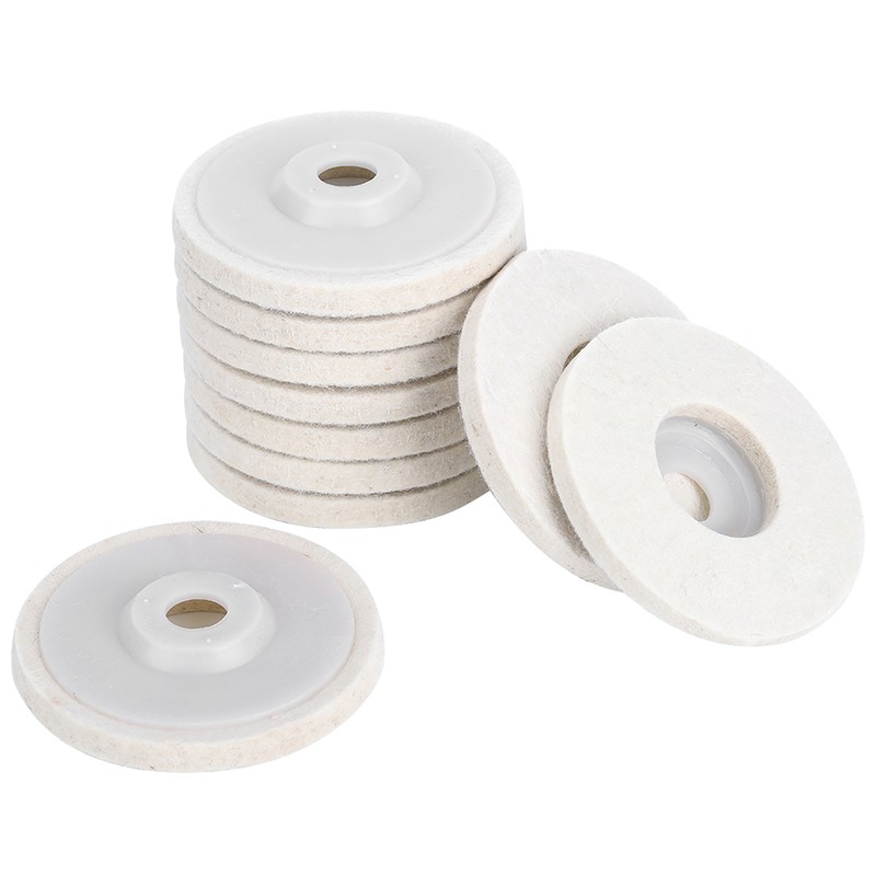 10pcs Angle Grinder Polishing Discs Wool Buffing Grinding Wheel Pads