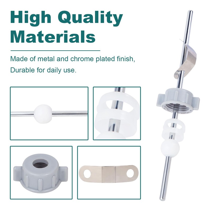 FullMayPro Lavatory Pop-Up Center Piece Assembly,Pop-Up Drain Repair Kit,Fits Most