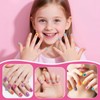 Tudaymol Pretend Play Nail Art Toy Kit,Kid-safe, Non-toxic Materials-Children Nail