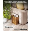 BLUEWEST 2.6 Gallons Wooden Wastebaskets – Solid Acacia Wood Trash