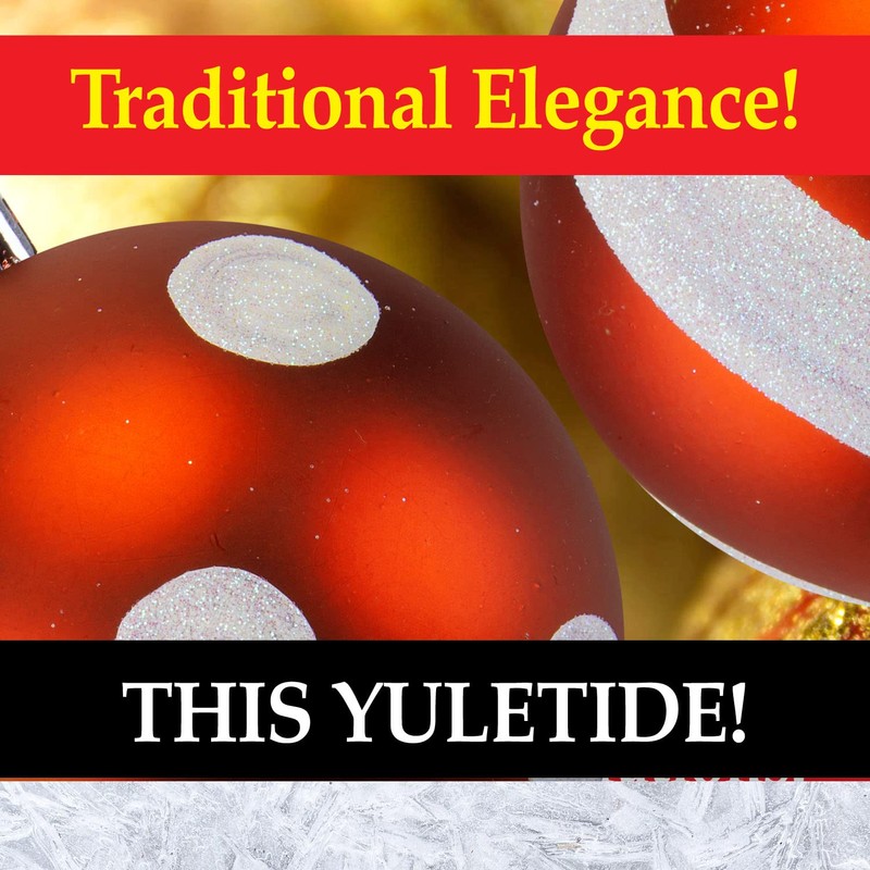 VFM - Red & White 9cm Baubles Candy Cane (4