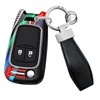 HIBEYO Folding Key Fob Cover Compatible with Buick Encore Fit