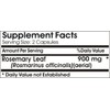 Rosemary Leaf 900mg // 90 Capsules // Pure // by
