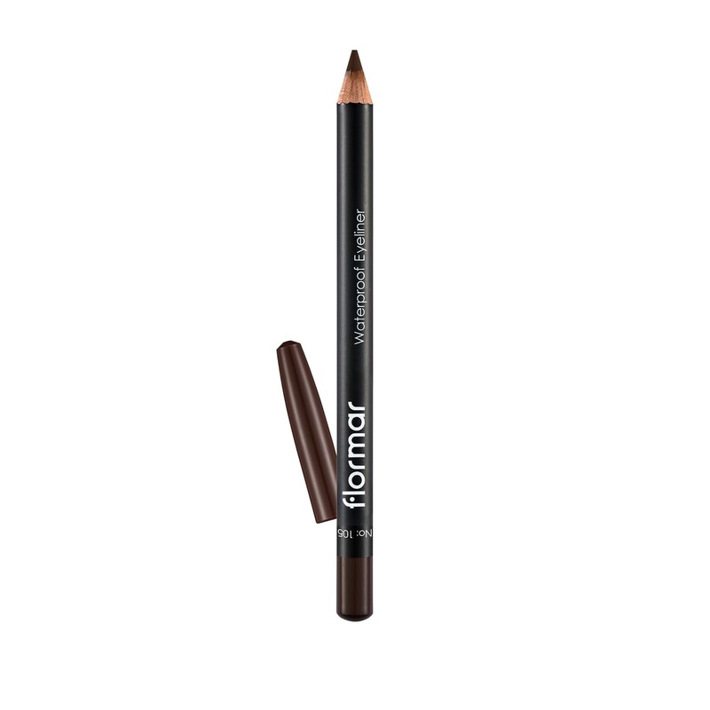 Flormar Waterproof Eyeliner Pencil, Intense Colour Payoff, Long-Lasting & Smudge-Resistant,