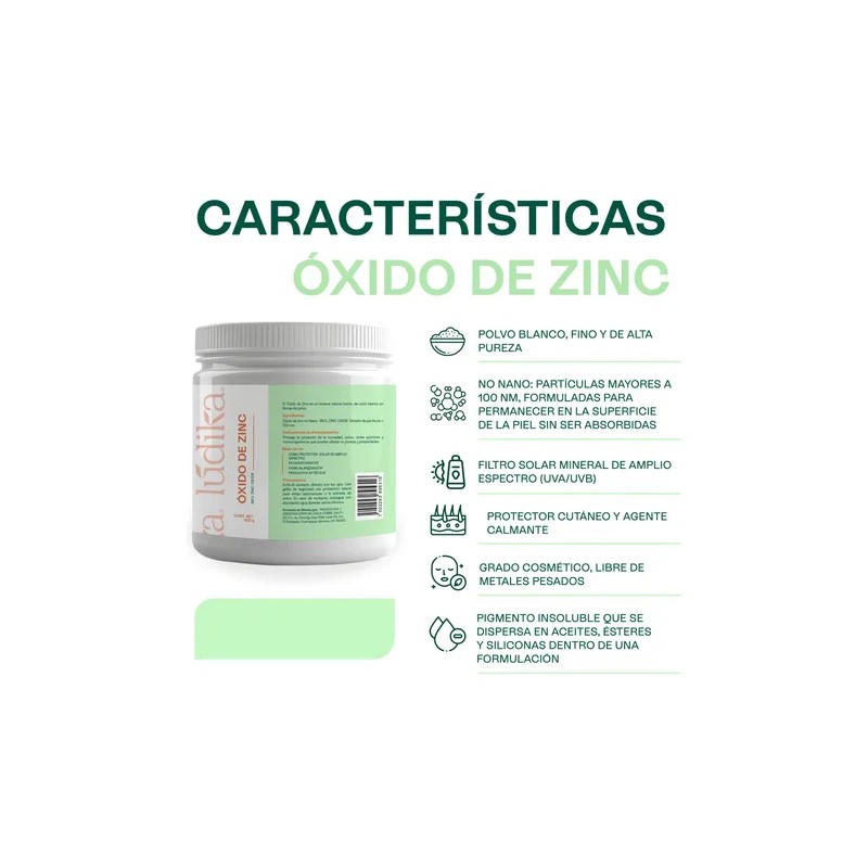 Oxido De Zinc Puro En Polvo Uso Talco, Desodorante 500g